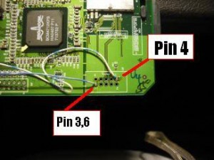 Pin 4, +5v and Pin 3,6 GND