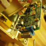 Rear end of control board