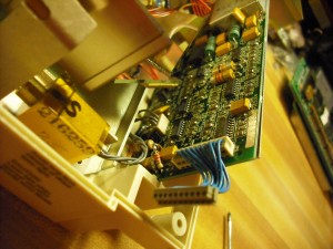 Rear end of control board