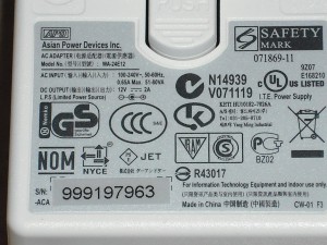 universal plug sticker