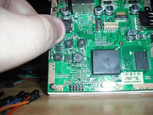 Dockstar JTAG port showing pin 1