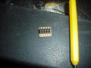 Header and PCB soldered together