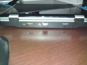 Rear of the netbook
