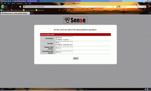 pfSense Wizard, page 2