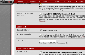 Enabling SSH