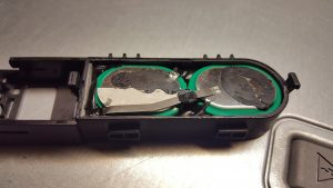 Exposed batteries